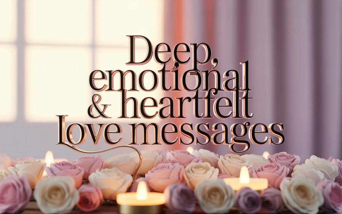 Deep, Emotional & Heartfelt Love Messages