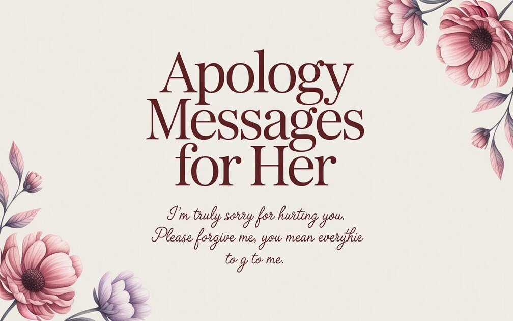 Apology Messages for Her