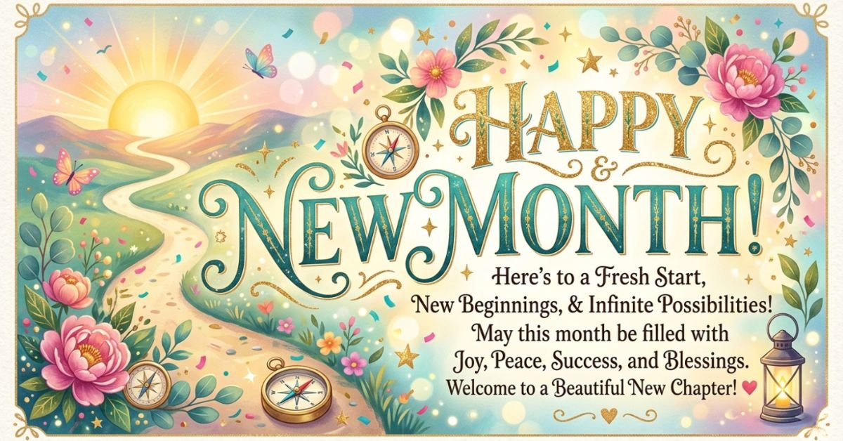 Beautiful Happy New Month Wishes for a Fresh Start