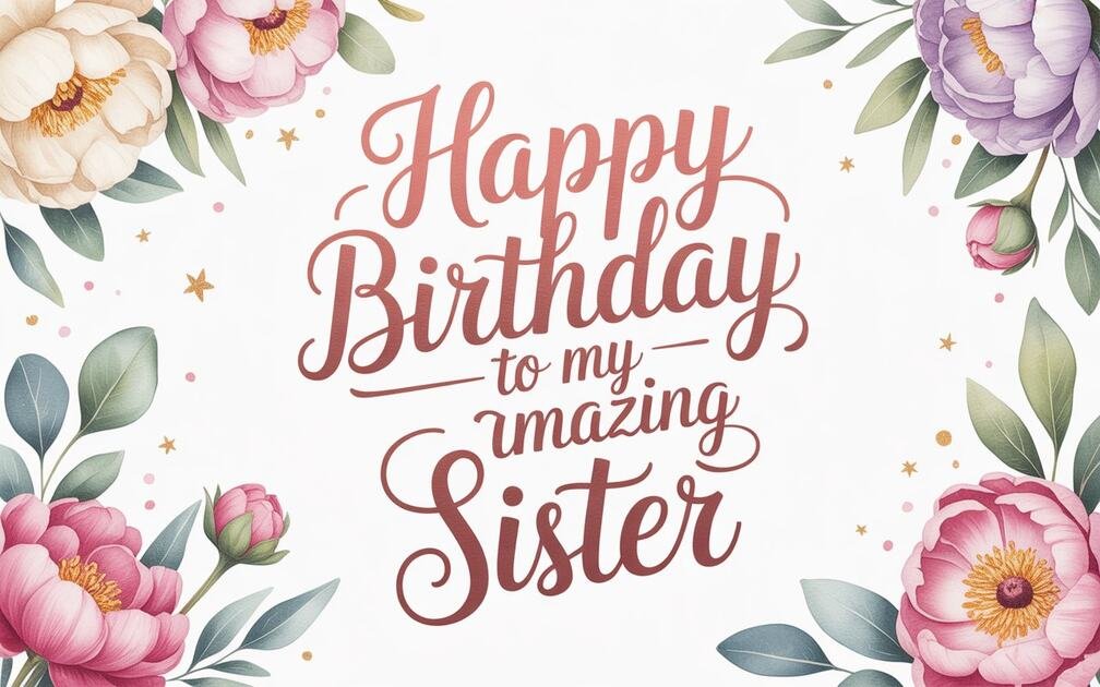 Heartfelt Birthday Wishes for Sister