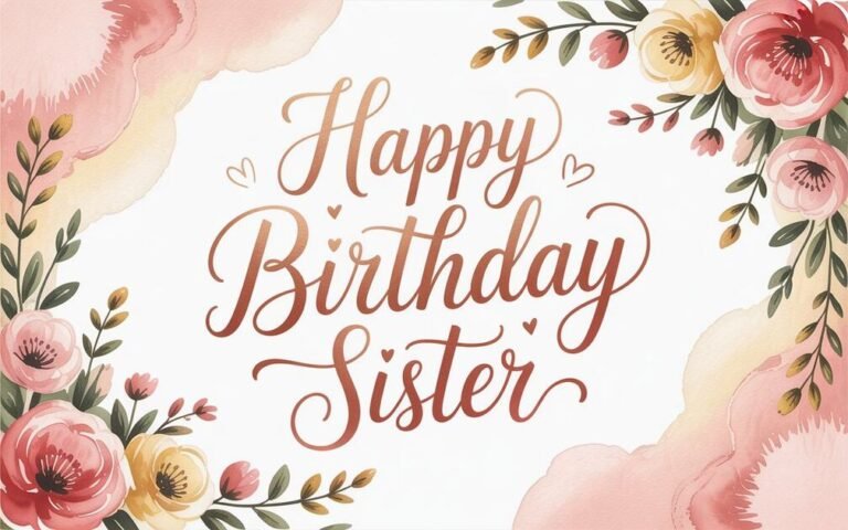 Birthday Wishes for Sister