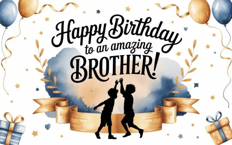 Birthday Wishes for Your Brother