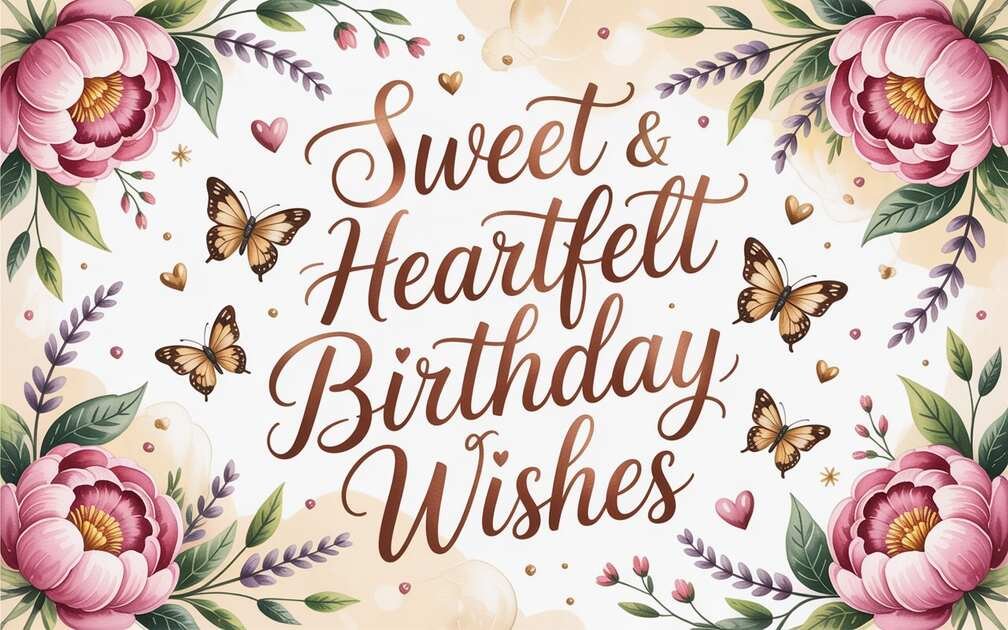 Sweet & Heartfelt Birthday Wishes