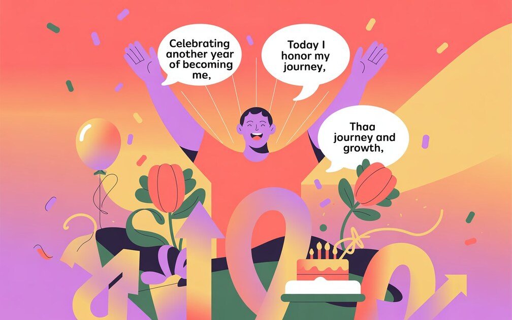 unique birthday quotes for self