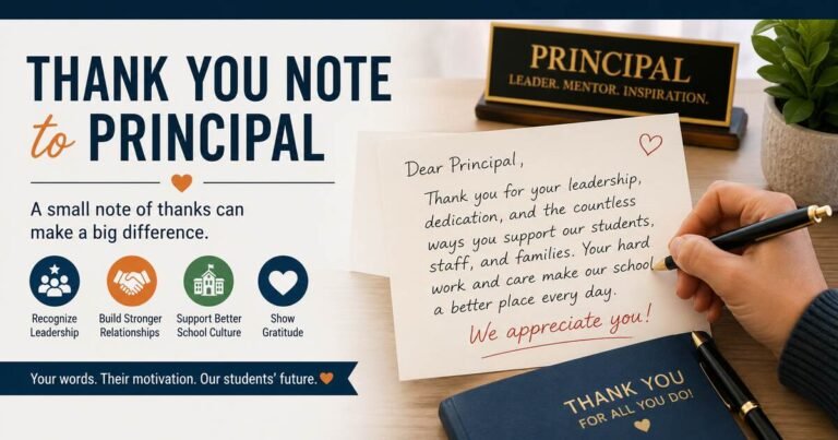 thank you note principal