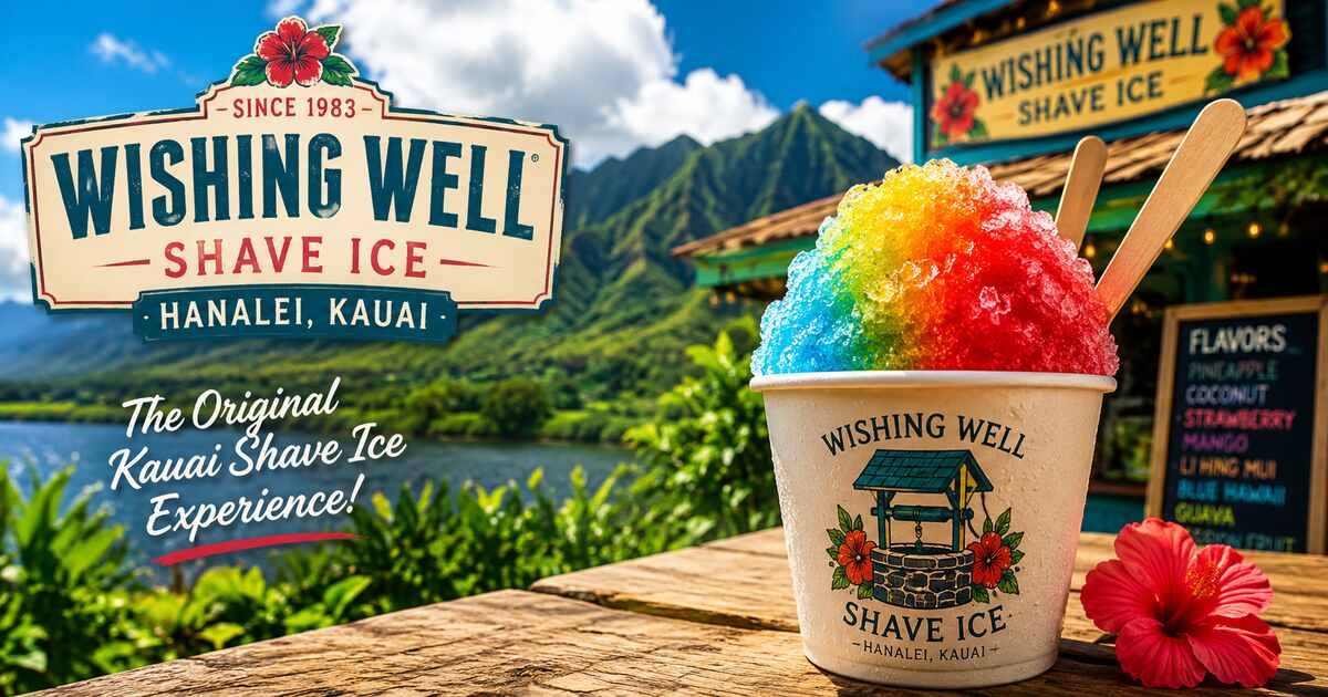 wishing well shave ice hanalei
